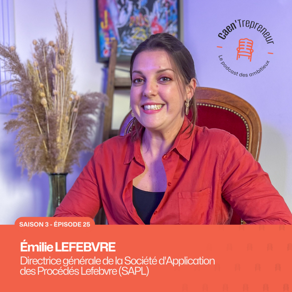 Emilie Lefebvre pour le podcast Caen'Trepreneur