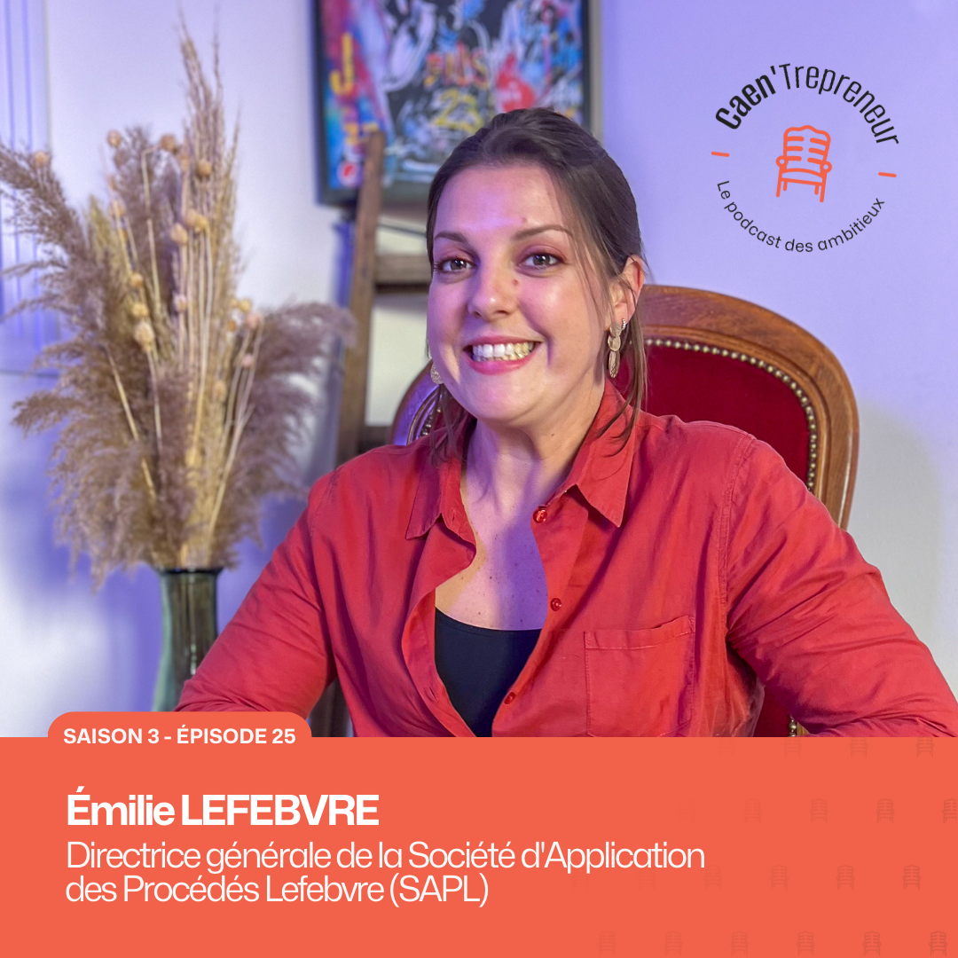 Emilie Lefebvre pour le podcast Caen'Trepreneur